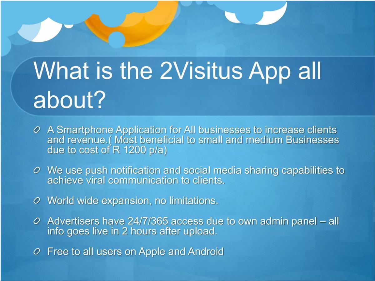 2VisitUs pitch deck slide 6 of 28