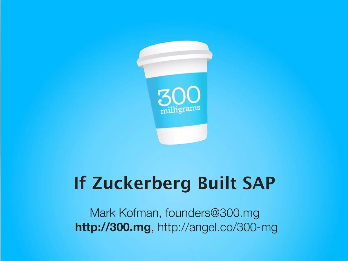 300 Milligrams pitch deck slide 1 of 25