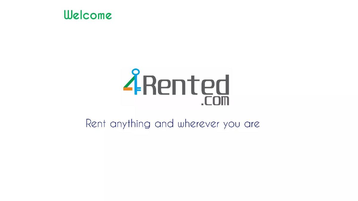 4rented pitch deck slide 1 of 11