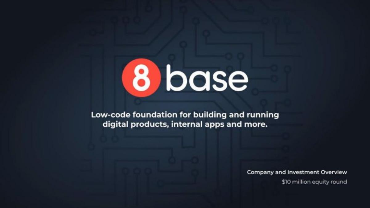 8base pitch deck slide 1 of 15