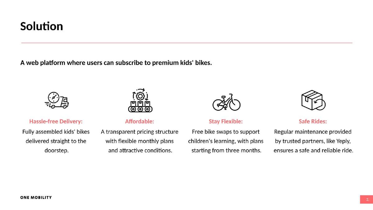 One Mobility Ltd. pitch deck slide 3 of 21