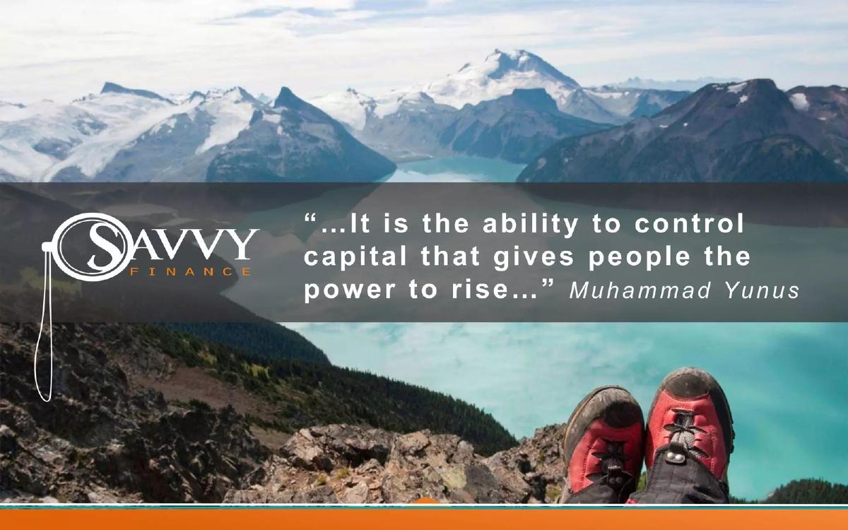 A Savvy pitch deck slide 1 of 12