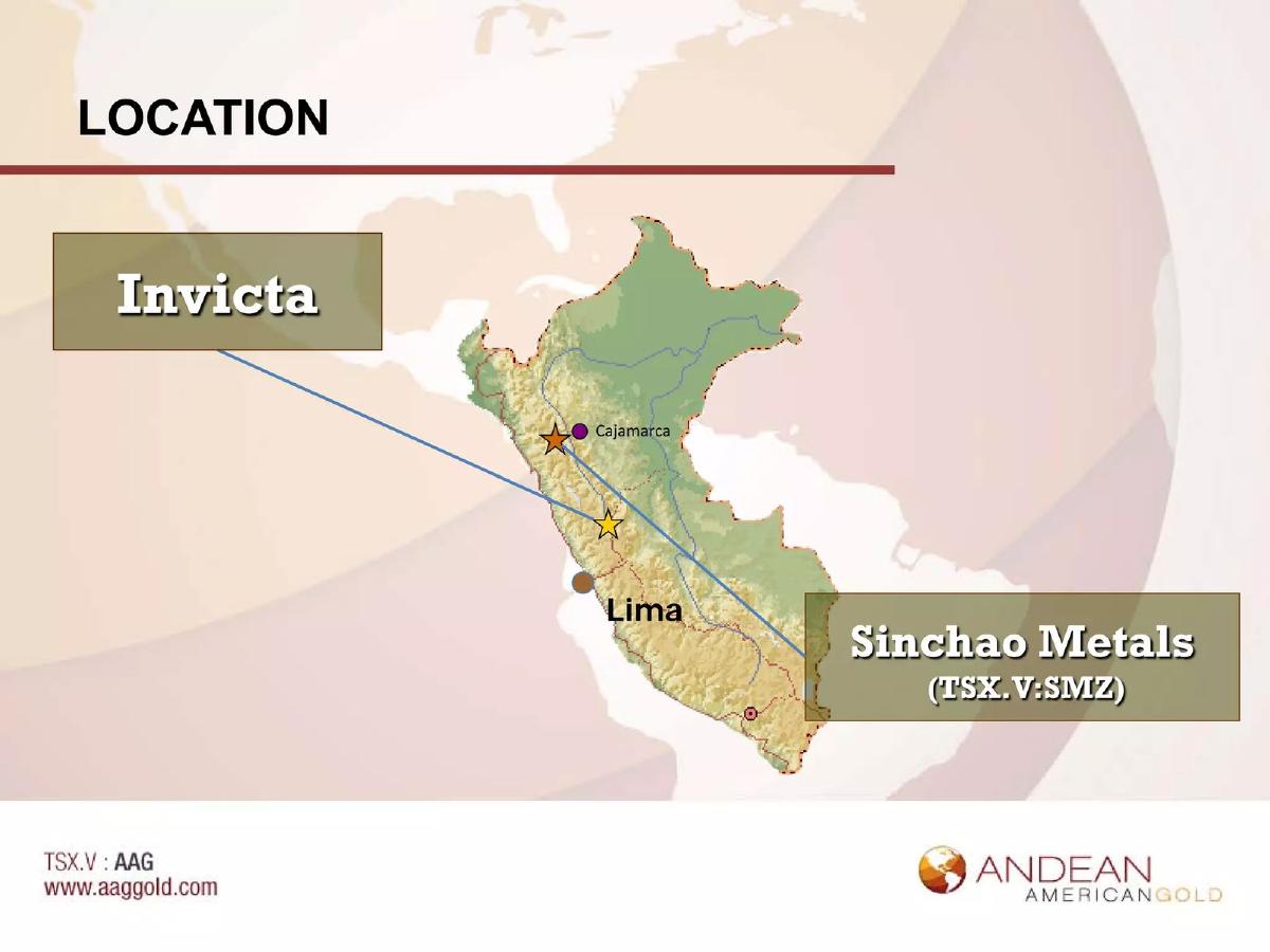 Andean American Gold pitch deck slide 6 of 24