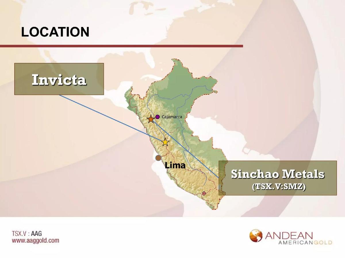 Andean American Gold pitch deck slide 6 of 24