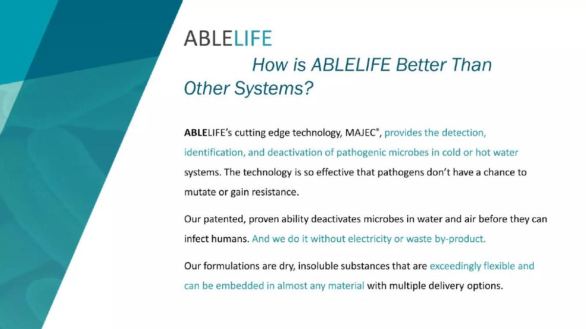 Ablelife pitch deck slide 6 of 16