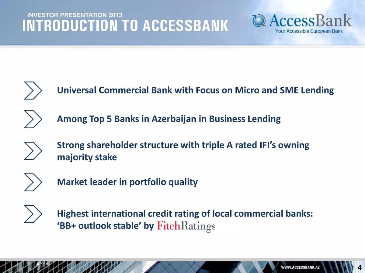 AccessBank pitch deck slide 4 of 19