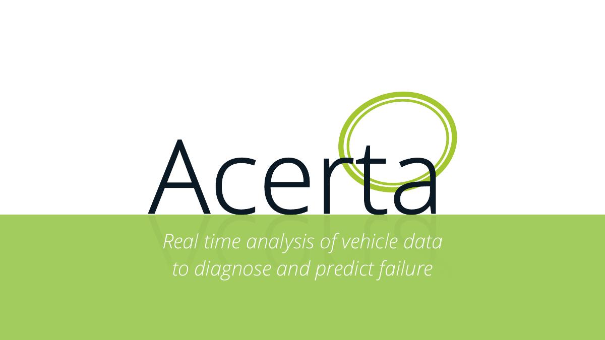 Acerta pitch deck slide 1 of 12