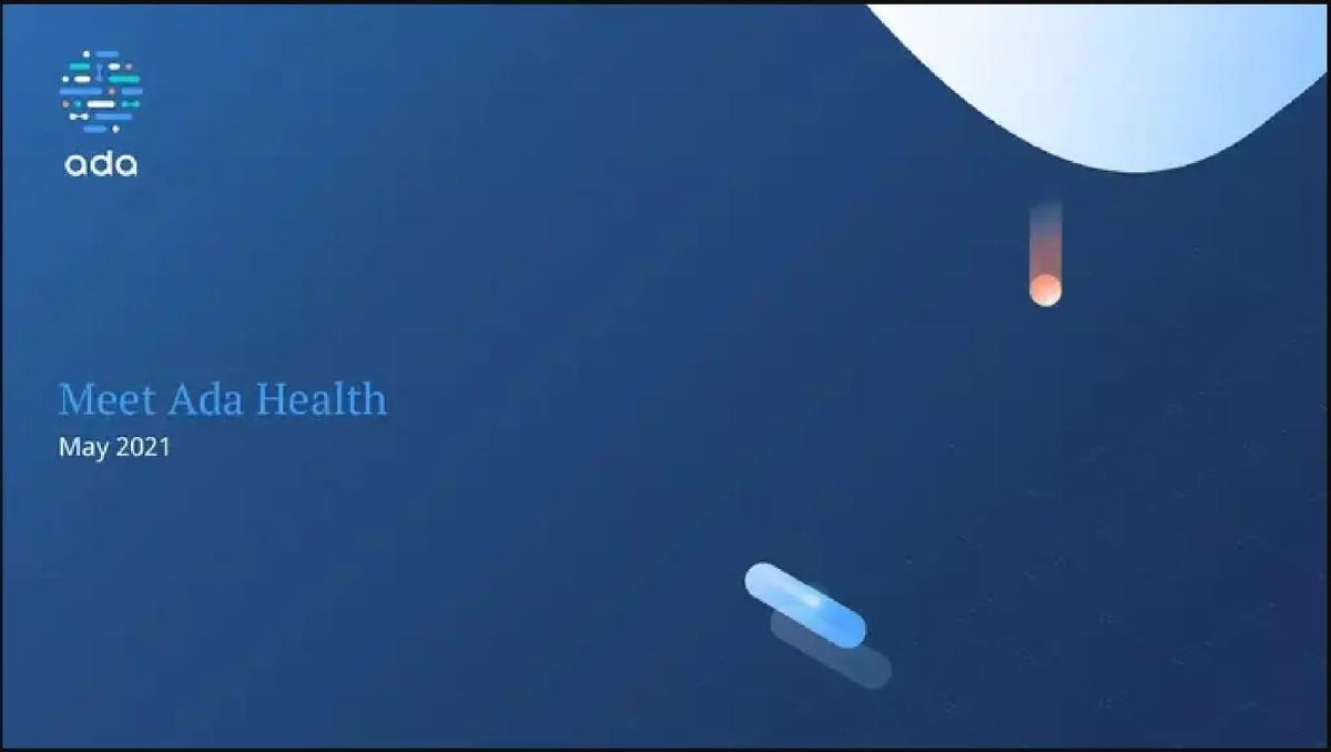 Ada Health pitch deck slide 1 of 11