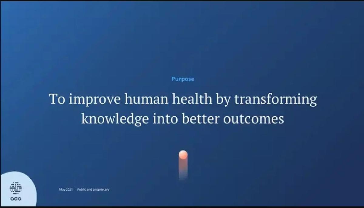 Ada Health pitch deck slide 2 of 11