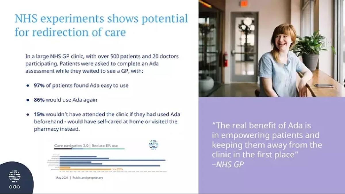 Ada Health pitch deck slide 6 of 11