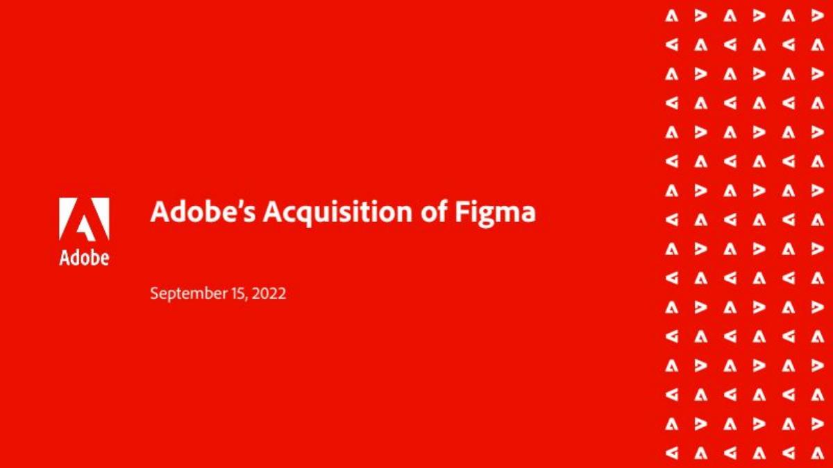 Figma (Acquisition by Adobe) pitch deck slide 1 of 15
