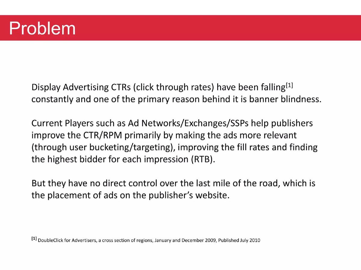 AdPushup pitch deck slide 2 of 11
