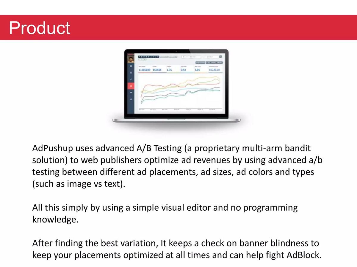 AdPushup pitch deck slide 5 of 11