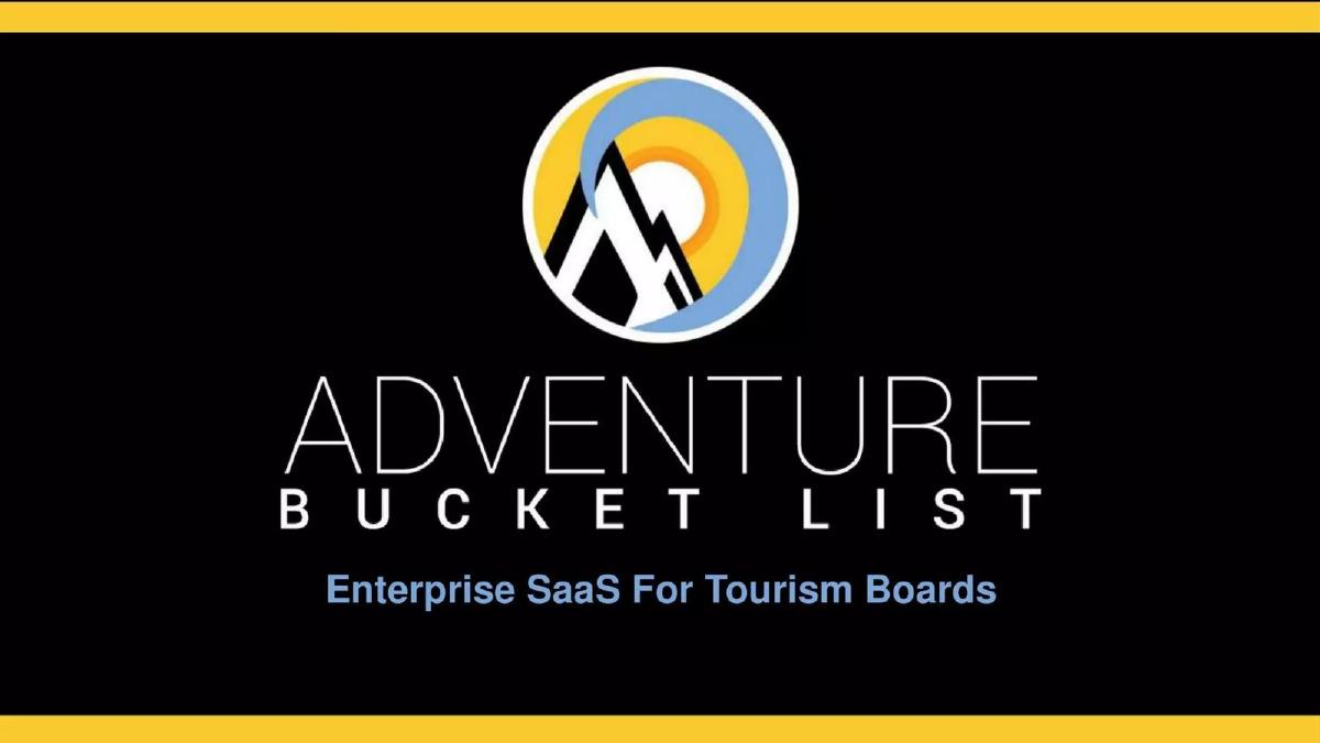 Adventure Bucket List pitch deck slide 2 of 16
