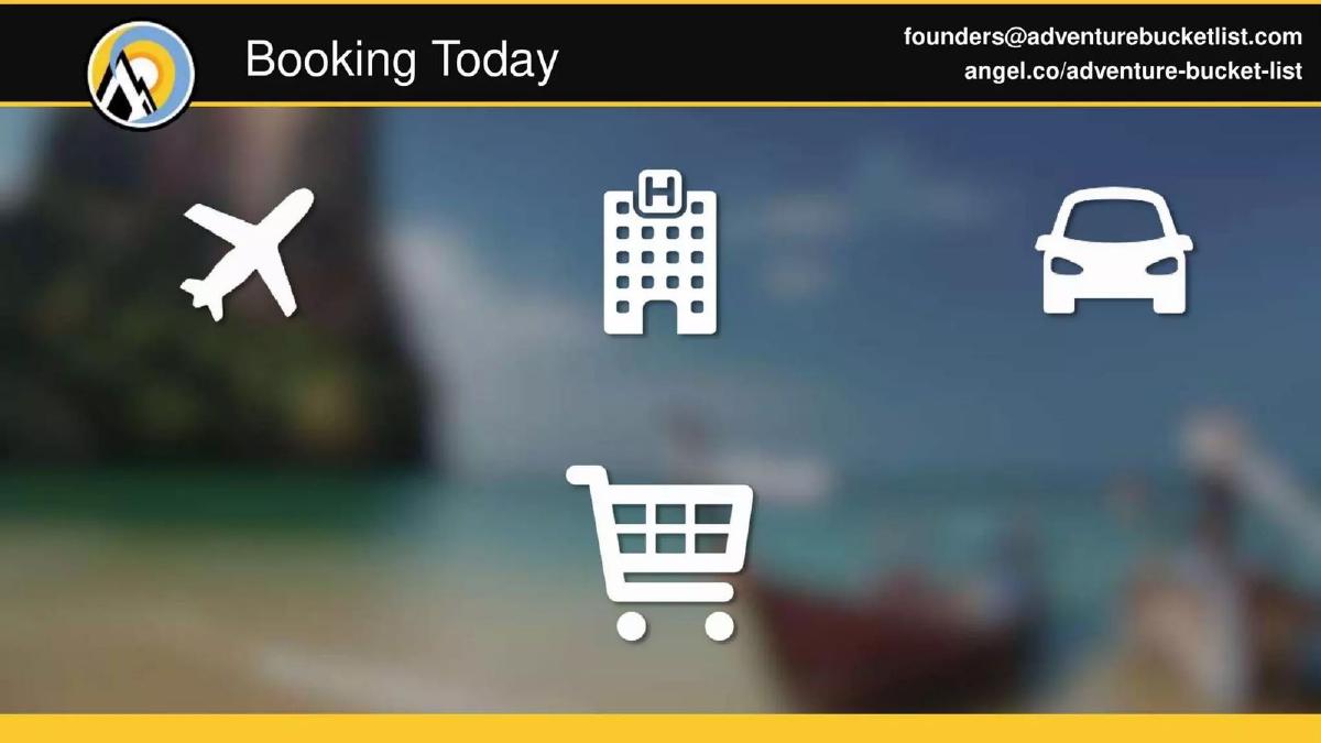 Adventure Bucket List pitch deck slide 3 of 16
