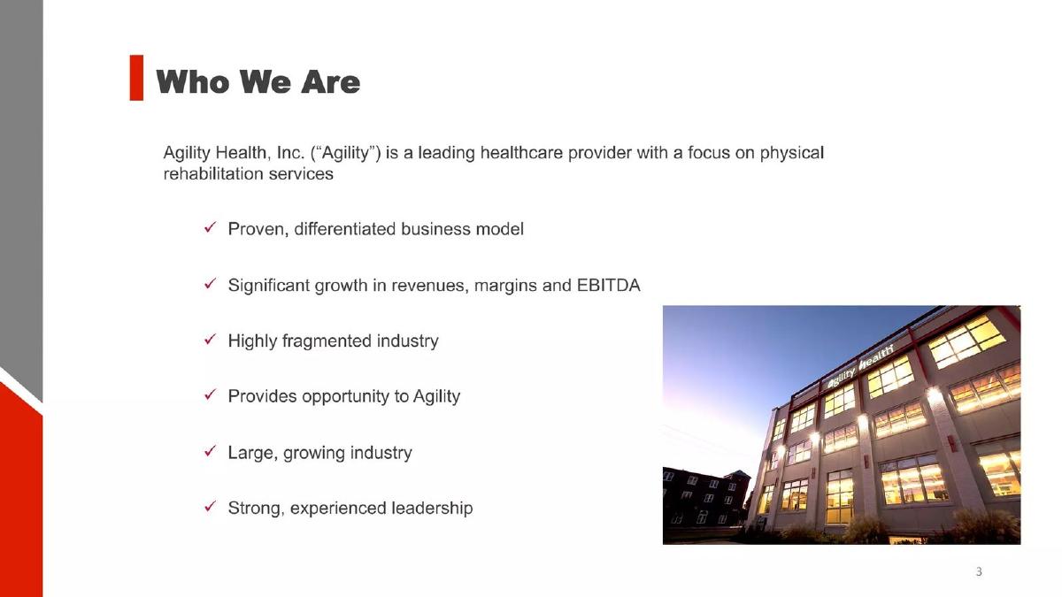 Agility Health pitch deck slide 3 of 24