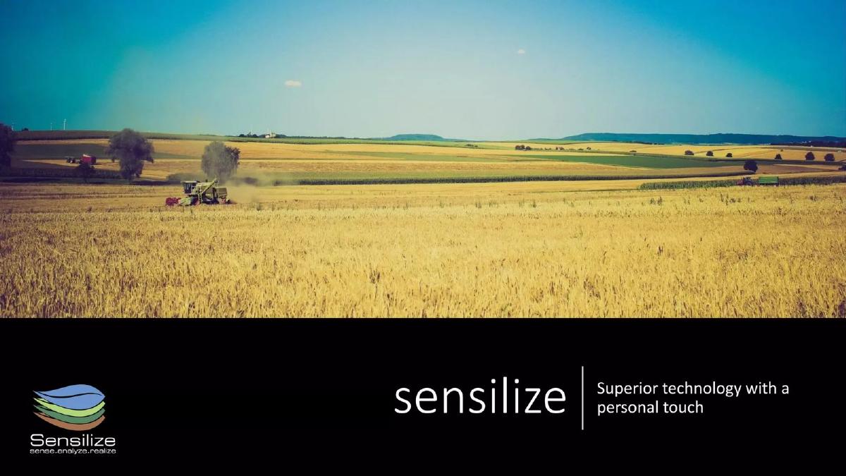 Sensilize pitch deck slide 1 of 26