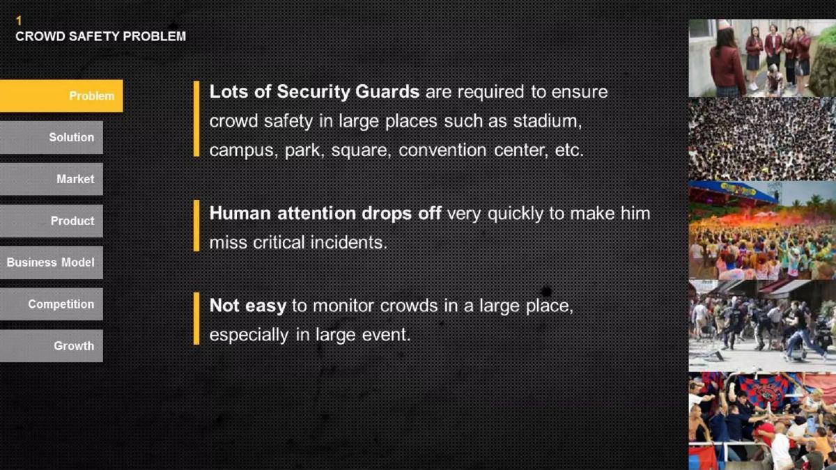 AI-Driven Large Space Security pitch deck slide 2 of 14