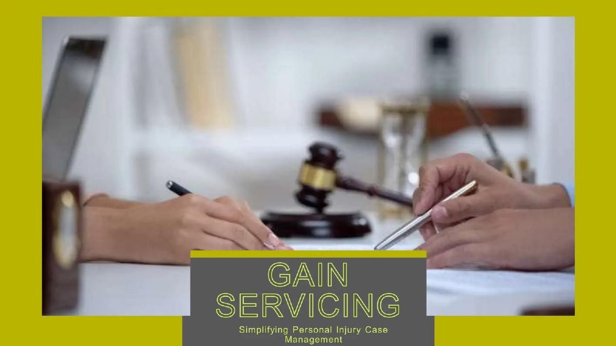 Gain Servicing pitch deck slide 1 of 11