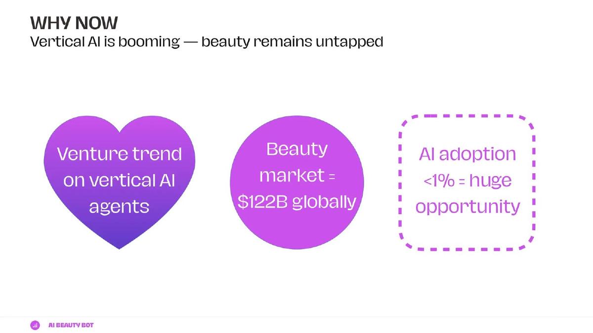 AI Beauty Bot pitch deck slide 5 of 19
