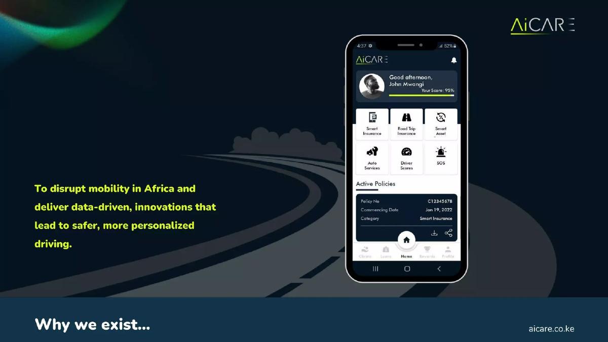 AiCare Limited pitch deck slide 3 of 12