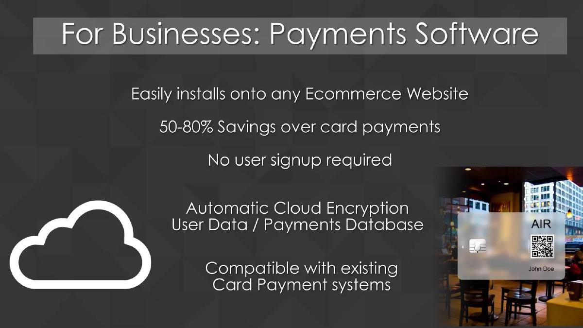 Air Payments pitch deck slide 6 of 15