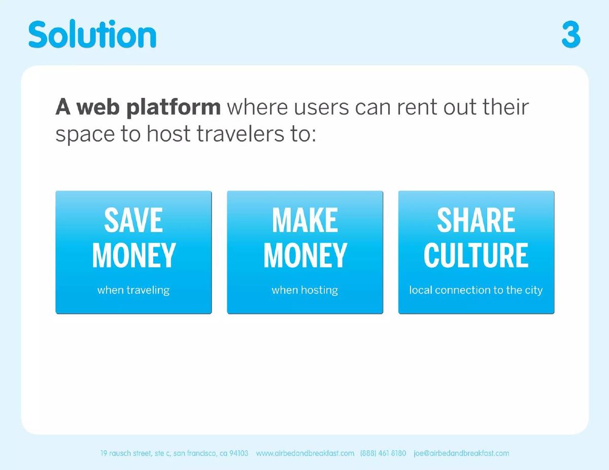 Airbnb pitch deck slide 3 of 14
