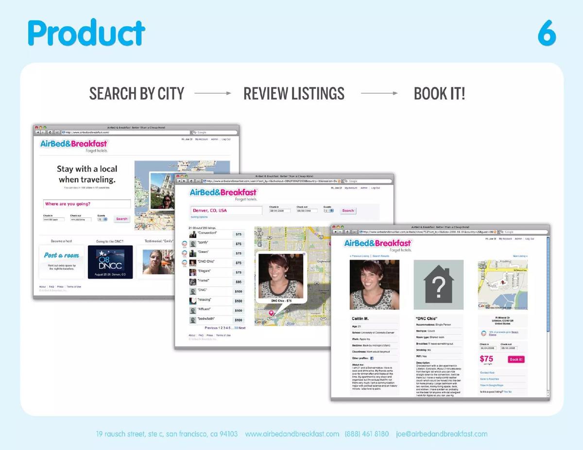 Airbnb pitch deck slide 6 of 14