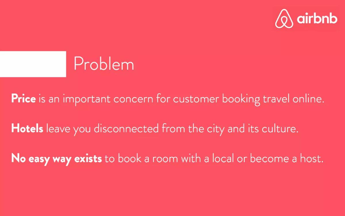 Airbnb pitch deck slide 2 of 13