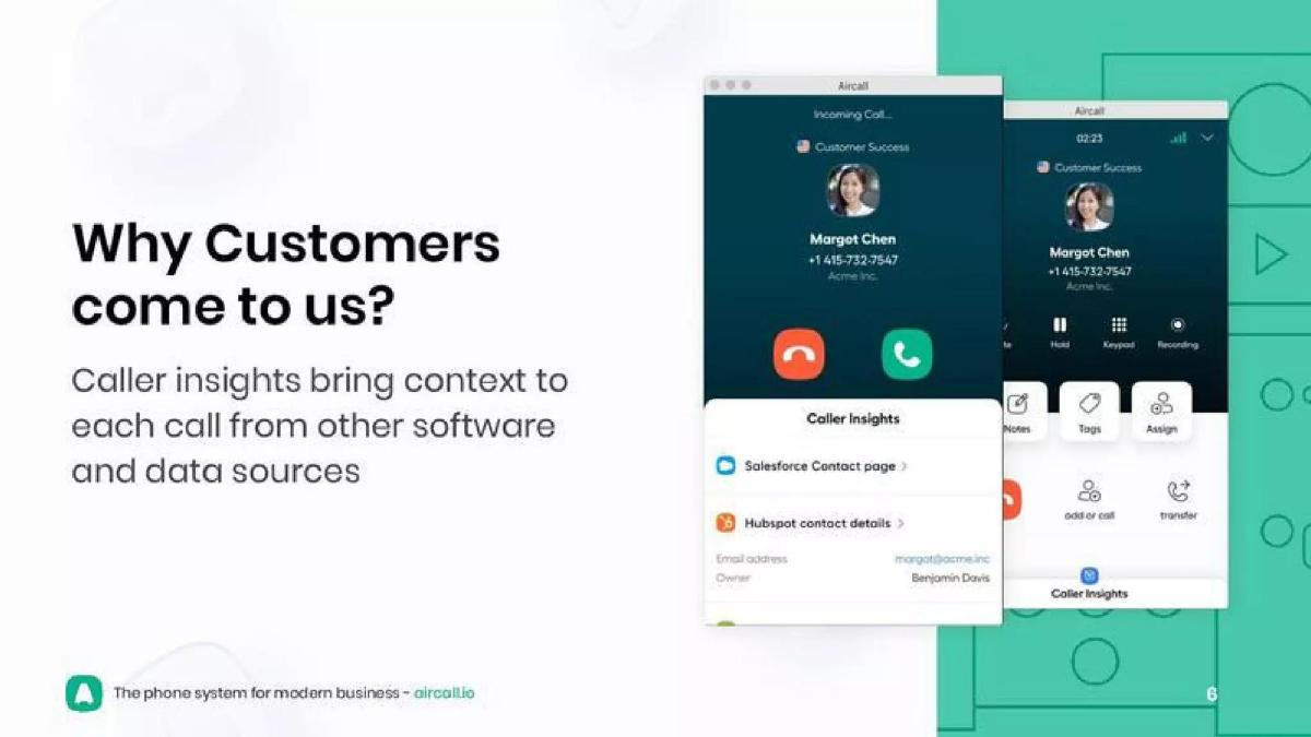 aircall pitch deck slide 6 of 13
