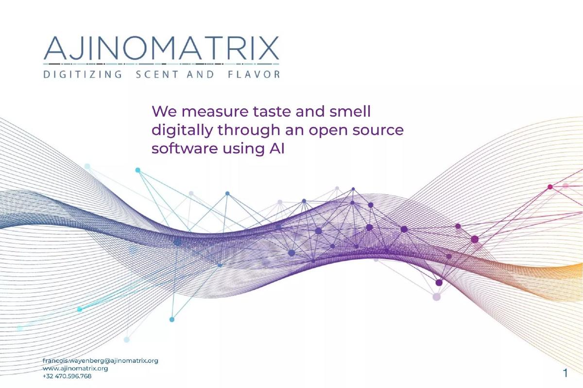 Ajinomatrix pitch deck slide 1 of 17