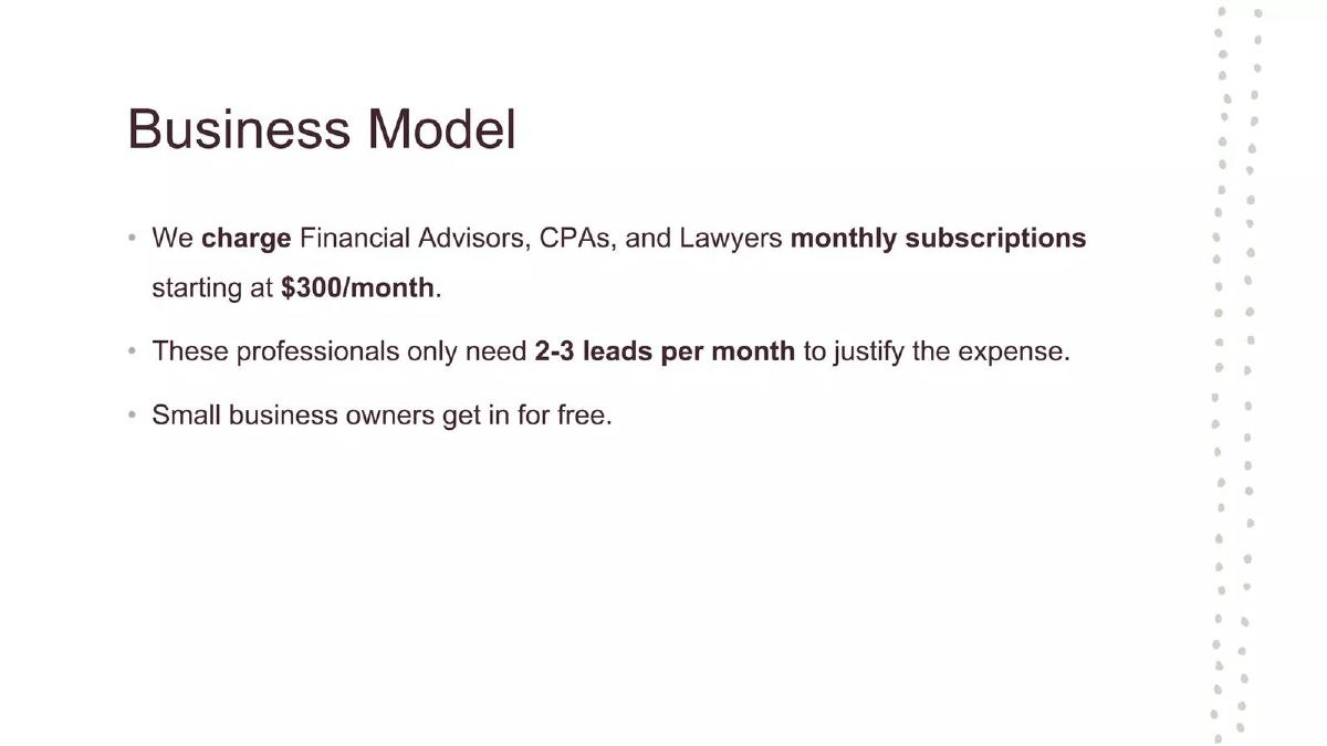 Akmazio Thrift pitch deck slide 6 of 13