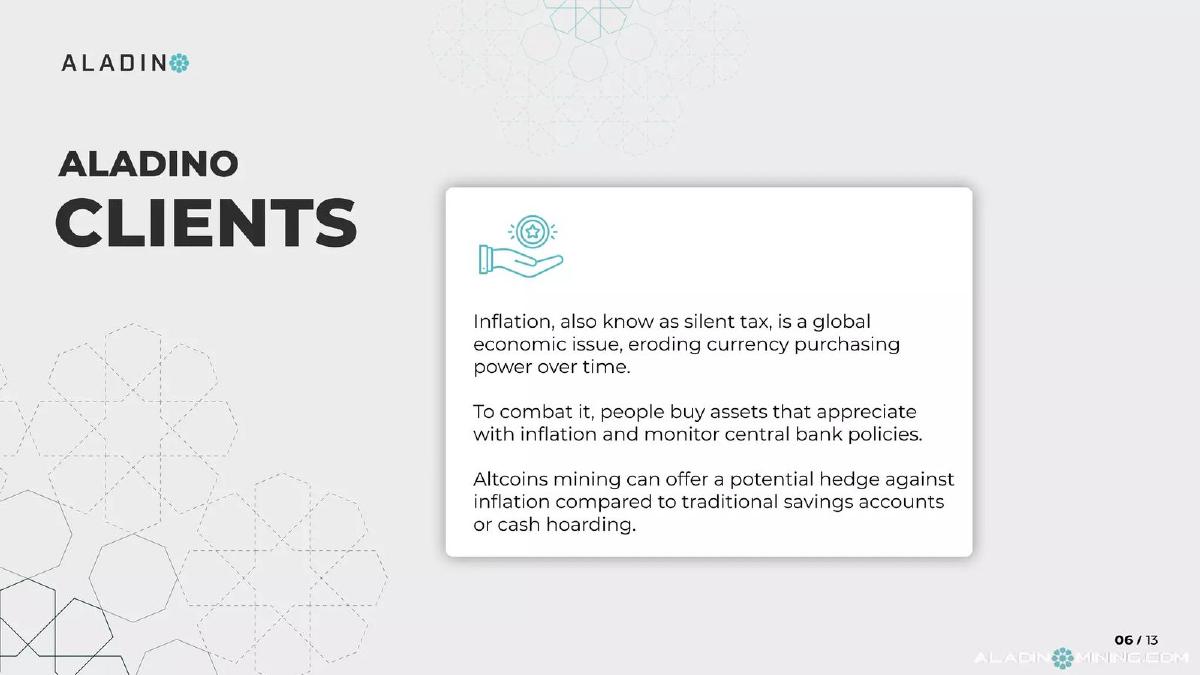 Aladino pitch deck slide 6 of 13