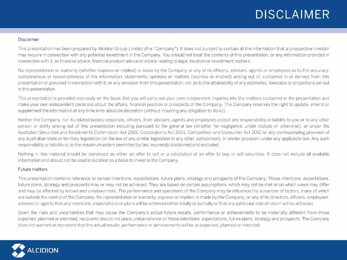 Alcidion pitch deck slide 2 of 57