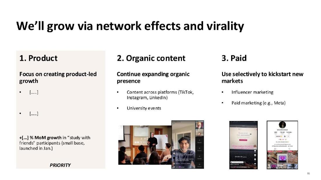 Alice Tech pitch deck go-to-market slide 11