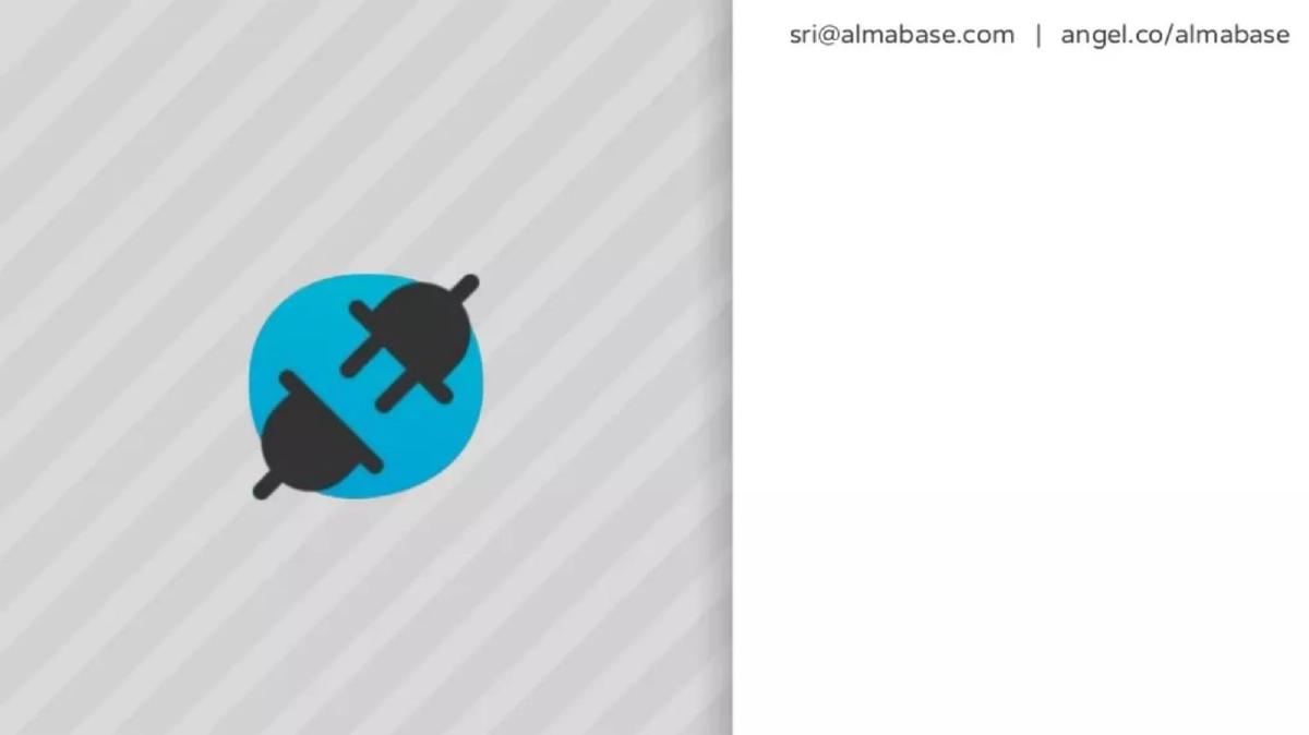 Almabase pitch deck slide 5 of 19