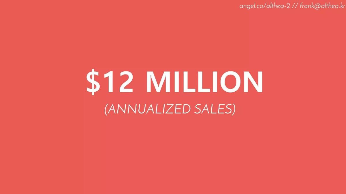 Althea pitch deck slide 4 of 9