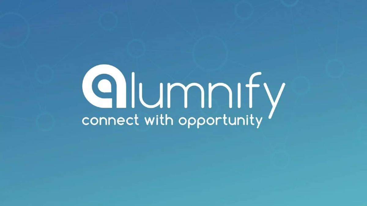 Alumnify pitch deck slide 1 of 14