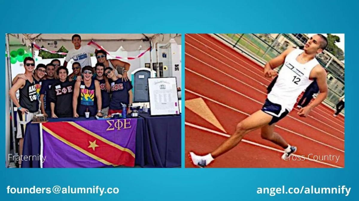 Alumnify pitch deck slide 2 of 14