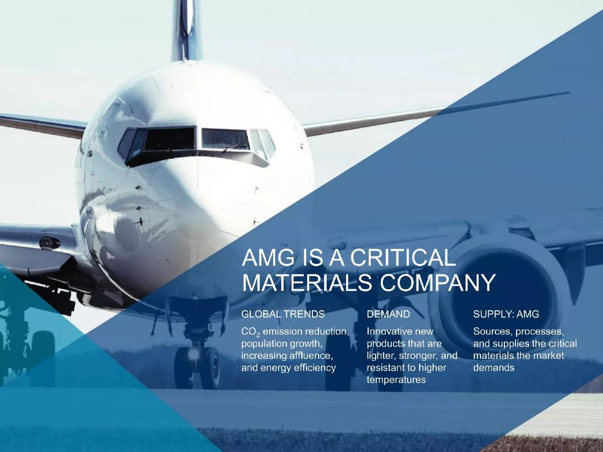 AMG Advanced Metallurgical Group N.V. pitch deck slide 4 of 40