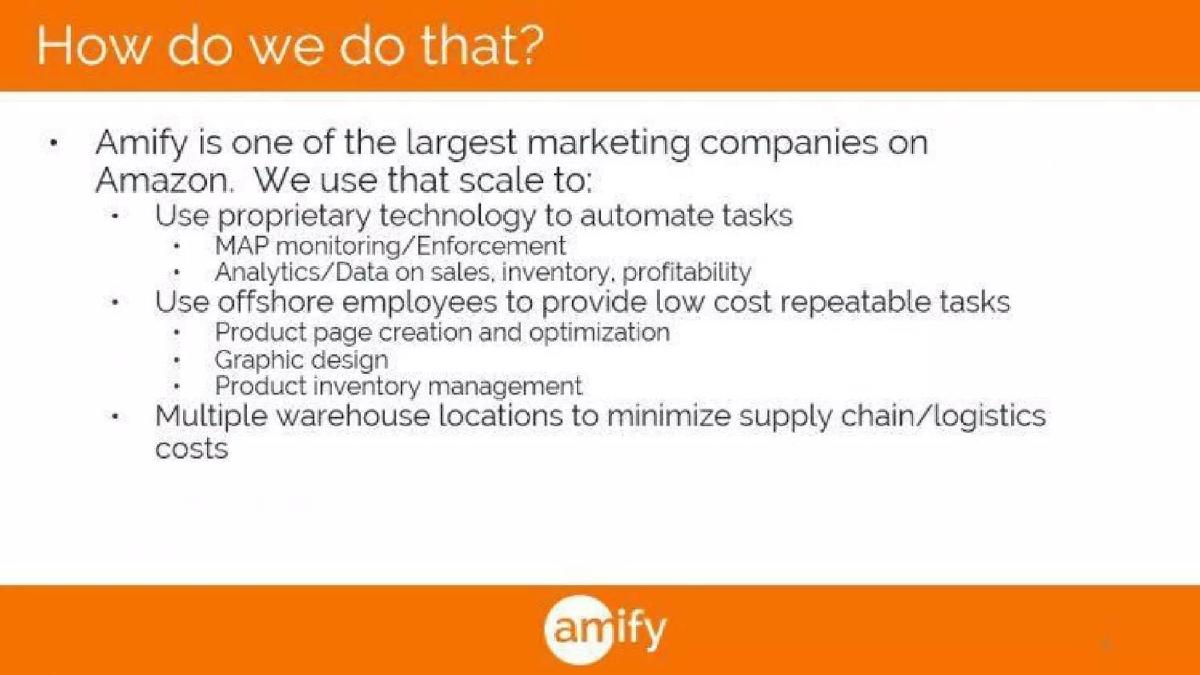 Amify pitch deck slide 5 of 14