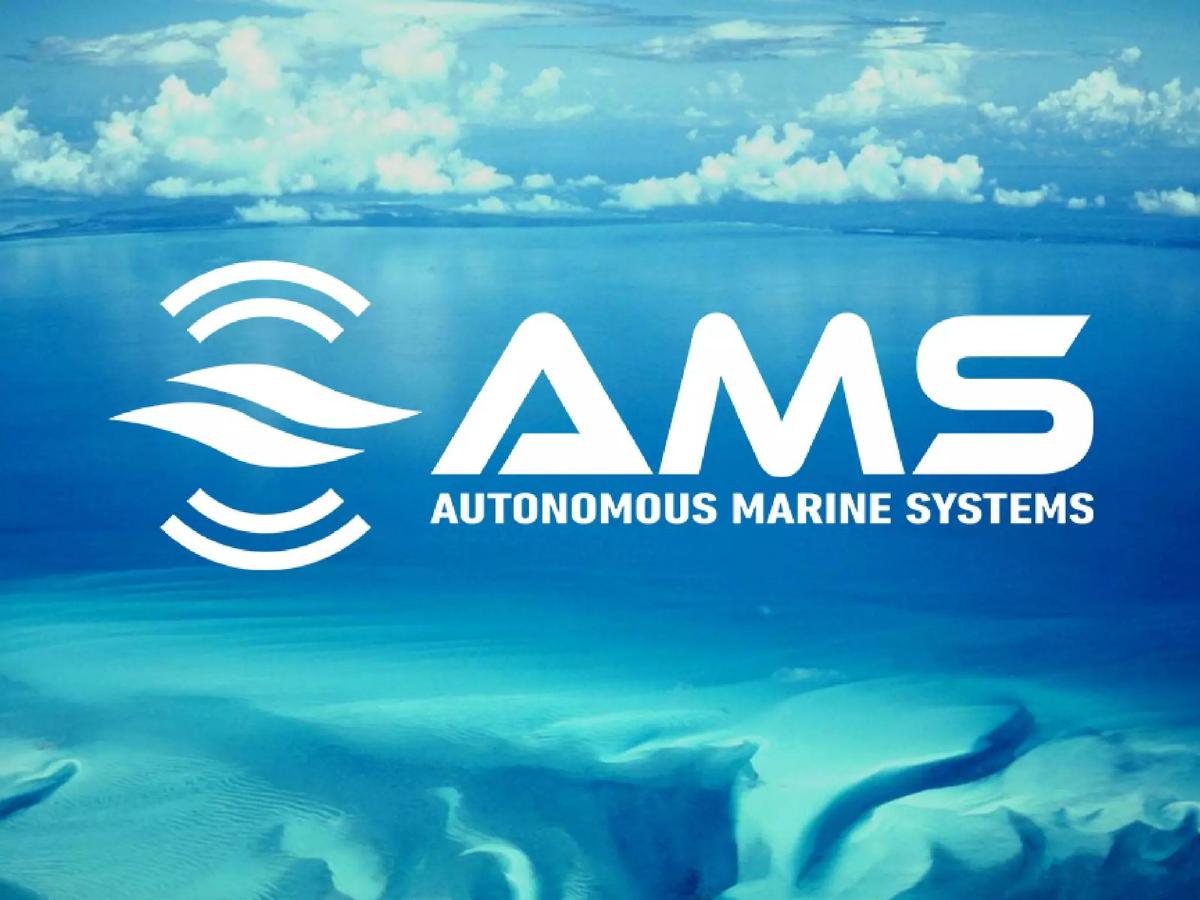 AMS Autonomous Marine Systems pitch deck slide 1 of 44