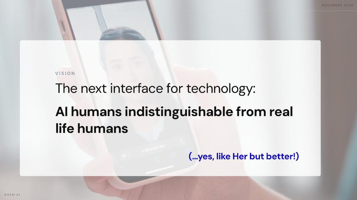 Anam pitch deck slide 3 of 18