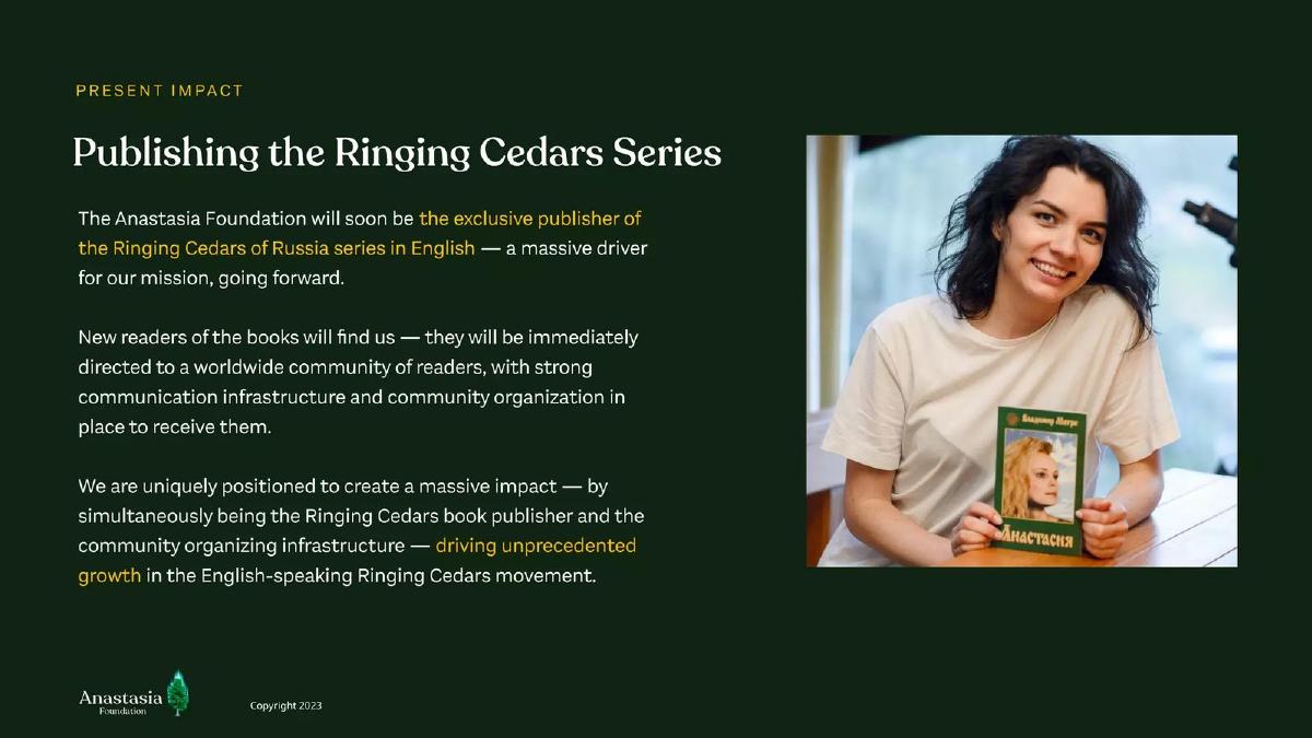 Anastasia Foundation pitch deck slide 6 of 17