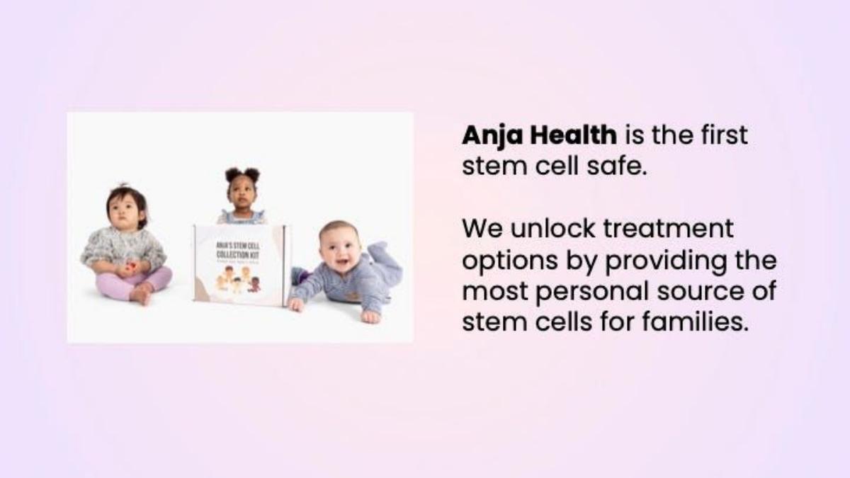 Anja Health pitch deck slide 1 of 9