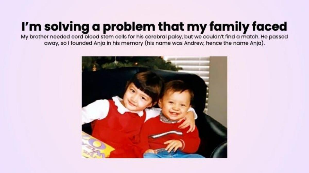 Anja Health pitch deck slide 2 of 9
