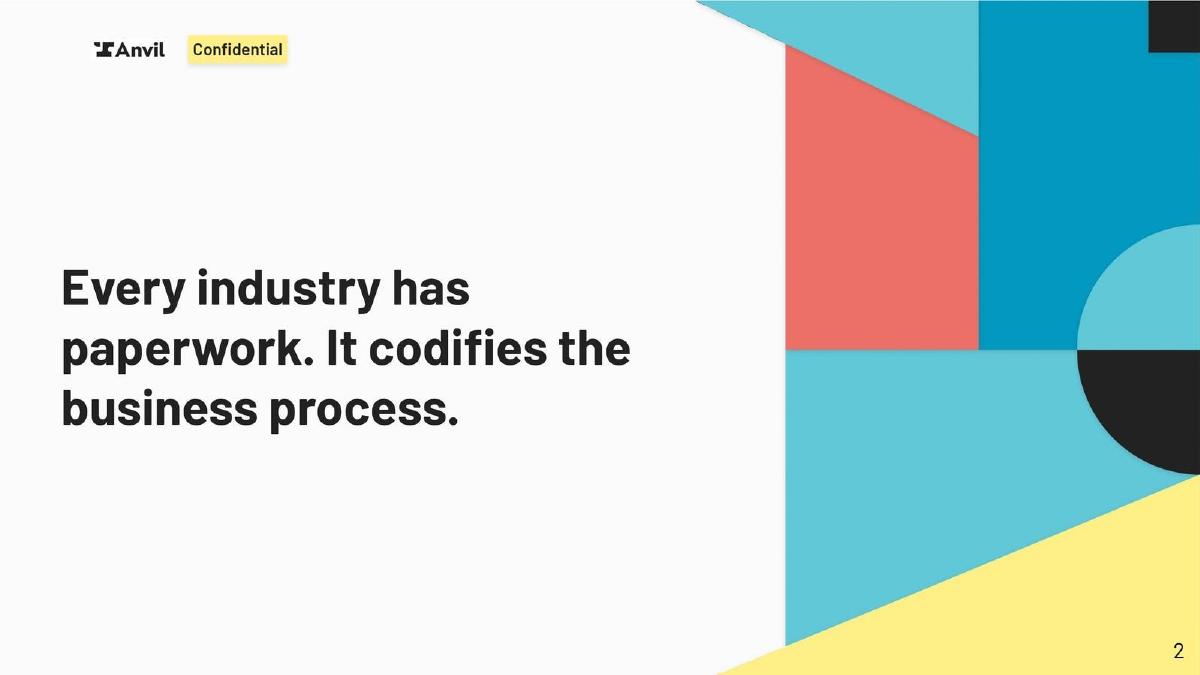 Anvil pitch deck slide 2 of 10