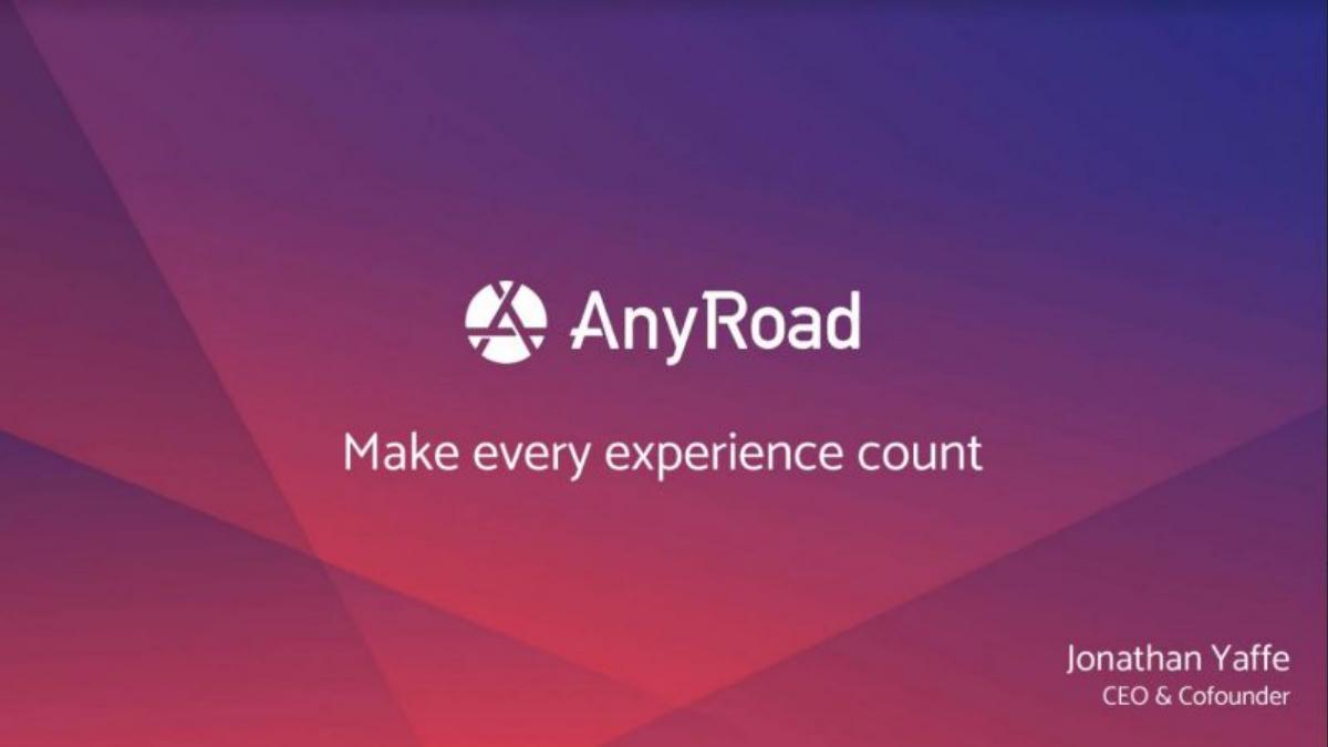 AnyRoad pitch deck slide 1 of 21