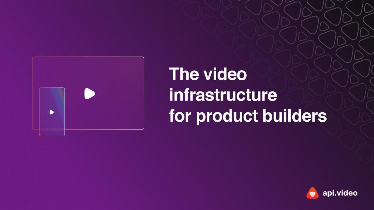 api.video pitch deck slide 1 of 15