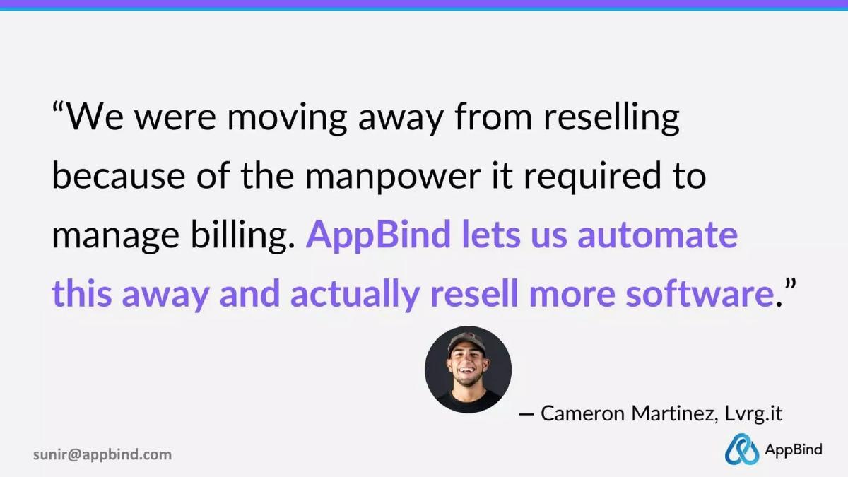 appbind pitch deck slide 6 of 9